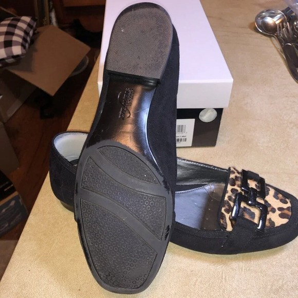 Alfani Step N Flex Shoes Womens 7M Animal Print Allegra Slip On Flats Toe Rare - Picture 6 of 7